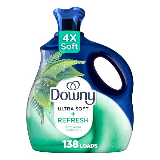 Downy Ultra Soft Fabric Softener Liquid, Refresh, Birch Water and Botanicals, 93 fl oz, 138 Loads