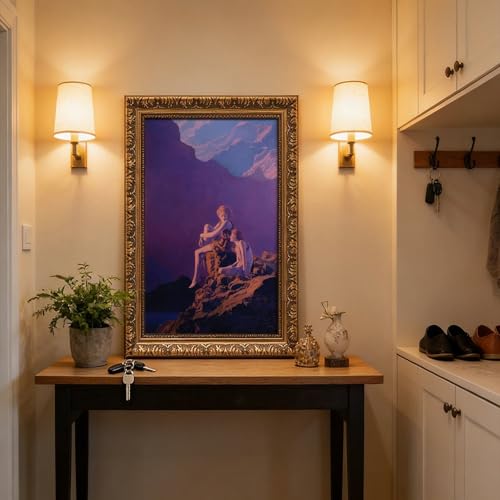 Impression sur toile Maxfield Parrish Contentment tableau mural 40x60 - 5