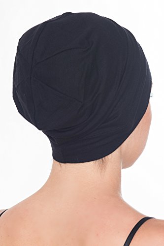 Deresina Gorros para Dormir Oncológicos y para Quimioterapia (Negro)