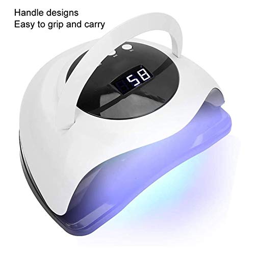 SFLRW 168W LED Nagellamp, Gel Nail Polish Nail Dryer Curing Lamp voor met 3 timer instelling Draagbare vingernagel en… - Afbeelding 5