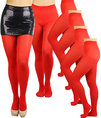 Image of ToBeInStyle Womens Pack of 6 Muted Color Opaque Tights