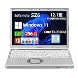 【整備済み品】パナソニック(Panasonic) 超軽量 ノートパソコン Let's note CF-SZ6 12.1インチ(FHD) ノートPC/第7世代 Intel Core i3-7100U＠2.4GHz/メモリ8GB/高速ストレージ SSD/WEBカメラ/WIFI/HDMI/VGA/Win11&MS Office 2019搭載