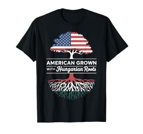 American Grown With Hungarian Roots Camiseta