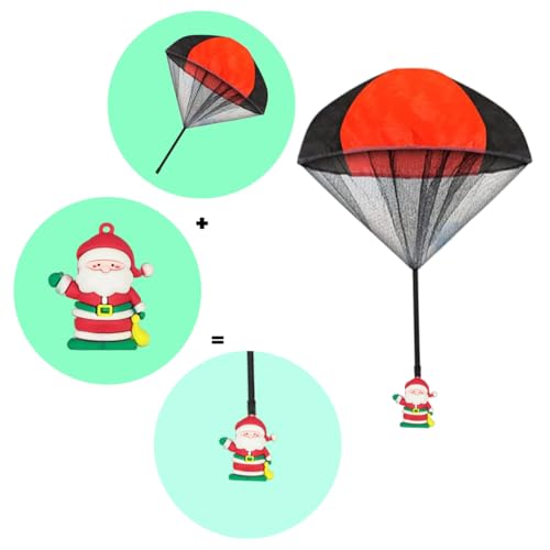 Anditoy 6 Pack Christmas Parachute Toys in Capsules Throwing Toy for Kids Boys Girls Christmas Stocking Stuffers Gifts - Thumbnail 3