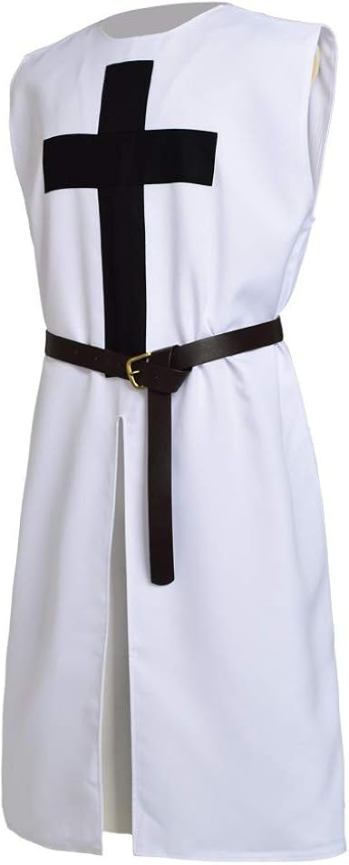 BLESSUME Unisex White Medieval Knight 