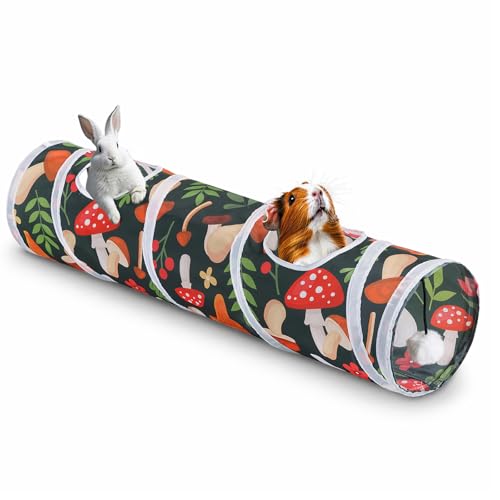Mechpia Rabbit Toys Large Bunny Hideout Tunnel and Tube for Rabbit Guinea Pig Chinchilla Ferret Rat