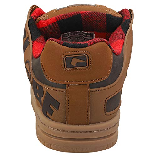 Image of Globe Tilt Mens Skate Trainers in Brown Plaid - 10 US