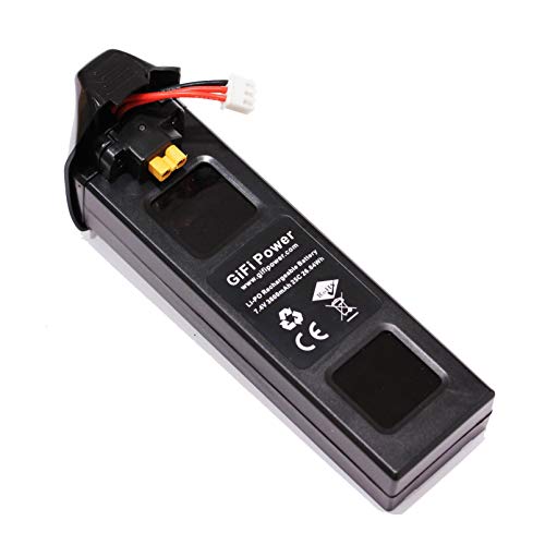 MaximalPower 1PC 7.4V 3600mAh Replacement Battery for MJX B2C B2W B2 Bugs 2w Bugs 2 D80 F18 D80 F200SE MJX B2SE GPS RC Quadcopter Drone Battery