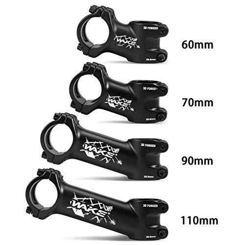 Bike Stem, Andoer Haste de bicicleta de 17 graus Haste de bicicleta ultraleve de montanha Haste de b
