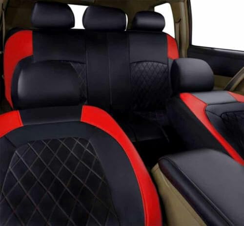 Housses de siège de voiture universelles rouge pour Seat Leon Ibiza Arona Ateca
