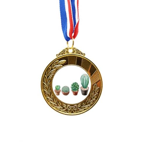 Cinta para premio de oro primer lugar con suculentas y acabados finos