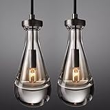 RINGRAIN Raindrop Pendant Lighting Set of 2,Kitchen Island Hanging Light Fixtures, Modern Art Raindr