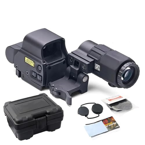 558 G45 Holographic Red/Green Dot Sight with 5X Magnifier & QD Mount for 20mm Rail (Black)