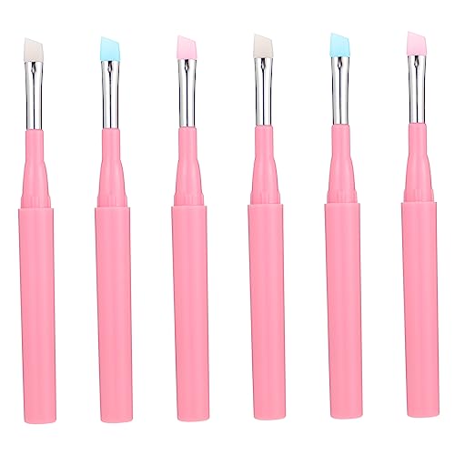 PATKAW 6 Piezas Cepillo De Cejas Automático Tinte Brochas De Maquillaje Con Estuche Productos Pincel De Maquillaje De Labios Cosmético Pincel De Maquillaje De Cejas Gel De Sílice Colorful