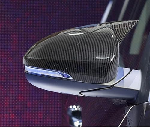 Coque de rétroviseur pour Hyundai Tucson 2015-2019 style klaxon OX en ABS noir