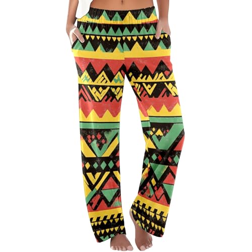 Pantalon bohème palazzo pour vos vacances d'été pantalon de loisirs léger à poches