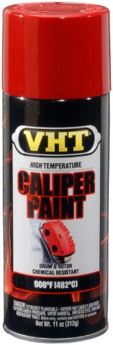 Image of VHT (SP731-6 PK Real Red High Temperature Brake Caliper Paint - 11 oz. Aerosol, (Case of 6)
