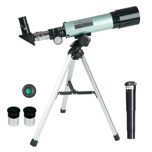 Misilmp Telescopio Astronomico, Telescopio per Bambini 360/50mm 90X Zoom HD Telescopio Spaziale Monoculare Esterno Cannocchiale Rifrattore Portatile con Treppiede per Bambini/Adulti/Principianti.
