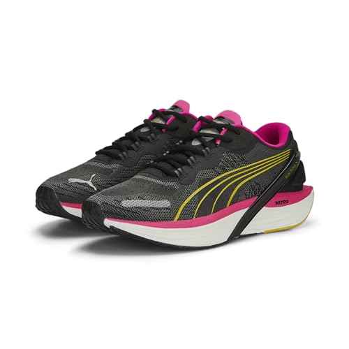 PUMA Puma Womens Run XX Nitro WNS Black-Ravish-Fresh Pear Running Shoe - 5UK (37617113), Black-Ravish-Fresh Pear