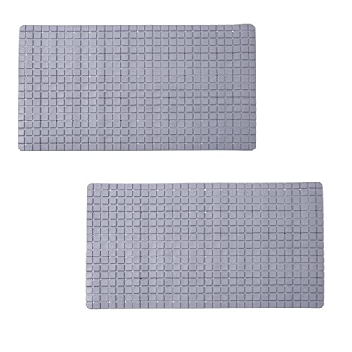 Kit 2 Tapetes Antiderrapante Ventosa P/Box De Banheiro 70x38cm