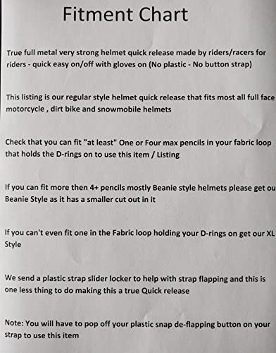 Black Metal Strongest Motorcycle Dirt Bike Helmet Quick Release Helmets Chin Strap Buckle #TOP4