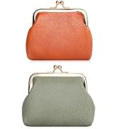 Amazon.com: Oyachic 2 Pcs Leather Coin Purse,Vintage Change Purse