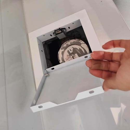 Panel de acceso para puerta de acceso de fontanería, cubierta de escotilla de inspección magnética de pared fácil con función de clic para techo de paneles de yeso