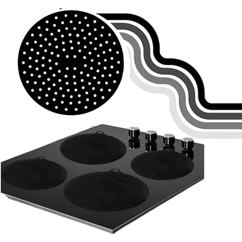 Almofada Silicone Para Fogão de Indução Kit 4 Peças Preto