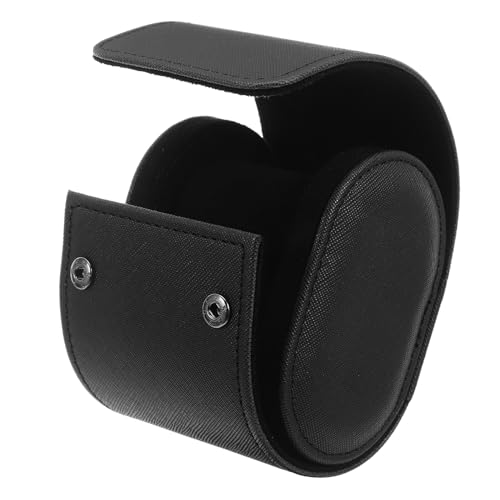 Boîte à montre de poche élégante en cuir PU noir OSALADI