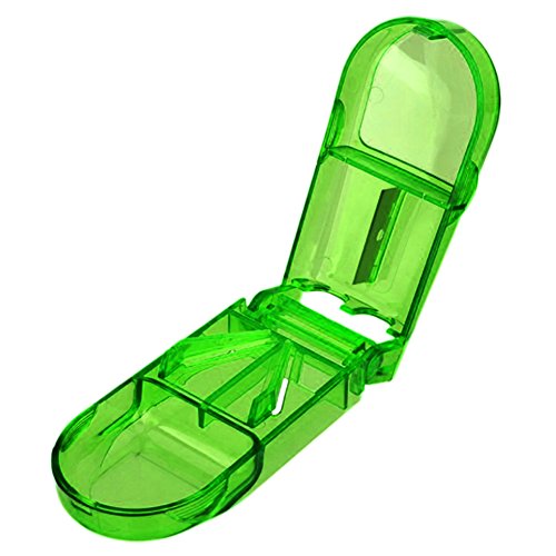 ZhiXu Pill Splitters, Pill or vitaminTablet Splitter Cutter, Vitamin Cutter, Pill Cutter (Green)