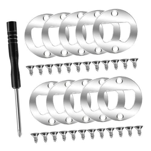 iplusmile Kit Accesorios para Abridor de Botellas Redondo de Cromo Hierro con Destornillador Herramientas Resistentes y Antióxido para Proyectos DIY de Apertura de Botellas de Cerveza