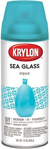 Krylon K09057007 Sea Glass Spray Paint, Aqua, 12 Ounce
