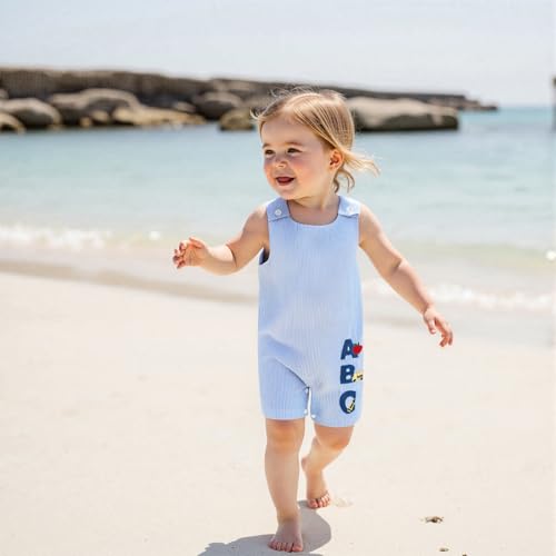 Back To School Newborn Baby Boy Clothes Apple Bus Pencil Romper Sleeveless Shortall First Day Of School Outfit3