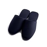 [アウローラ] auroraフォーマルスリッパ 婦人Lレディス大きめ 紳士Mメンズ お受験 学校説明会 訪問 入学式 卒業式 面接 授業参観 前詰まり 入園式 卒園式 黒L (婦人L紳士M, ブラック)