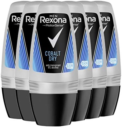 Rexona Cobalt Men's Roll-On Deodorant 6 x 50 ml by Rexona