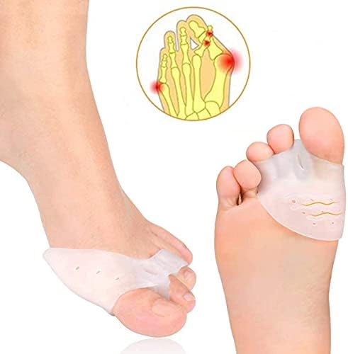 Separatore in Gel per Alluce Valgo, Wchiuoe Raddrizzatore Con Cuscinetti  per Avampiede Dita Sovrapposte e Calli Separatori Dita Piedi Silicone per  Alleviare Dolori e Raddrizzare Dita Piedi (3 fori) : Amazon.it: Salute