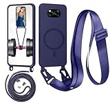 Beajew Funda con Cuerda para Xiaomi Poco X3 NFC/Poco X3/Poco X3 Pro, Azul Oscuro