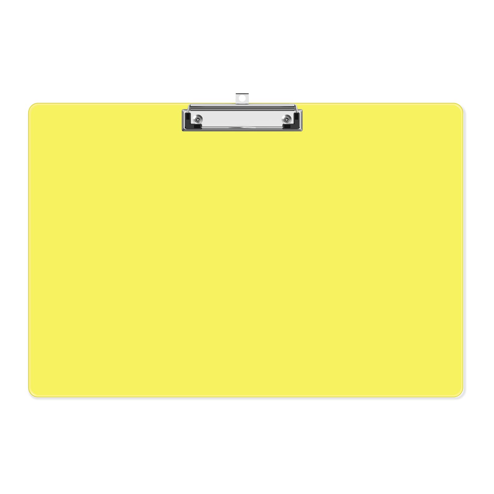 Juvealoe 11 x 17 Extra Large Clipboards, Clear Plastic Drawing Boards with Low Profile Clip, Horizontal Clip Board, Landscape Layout Clipboards for Drawing, Sketching. Drafting Supplies, Art Supplies.