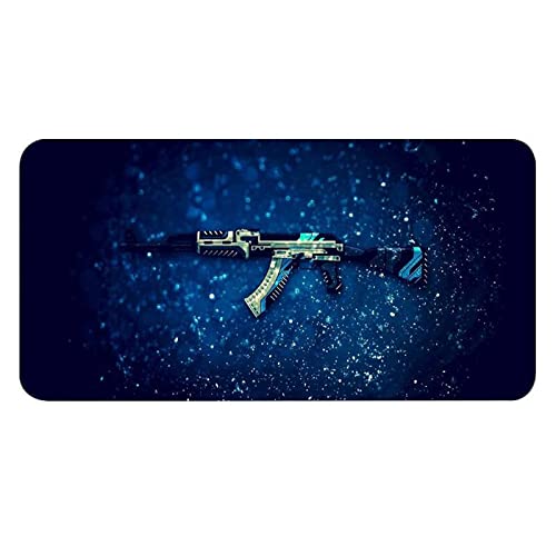 BUYFLUX AK47 Blue Large XXL Gaming Mouse Pad with Nonslip Base Waterproof & Foldable Mat for Desktop Laptop Keyboard Consoles (80 x 30 cm) (Blue) (B09YMG8151) Amazon Price History, Amazon Price Tracker