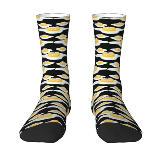 Medias De Compresion Horchata Enojada Mid-Calf Calcetines De Senderismo Cómodos Calcetine De Vestir Acolchado Sobre La Pantorrilla Para Regalo Hombre Mujer 40Cm