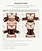 FeelinGirl Workout Waist Trainer Underbust Corsets Cincher Belt Hourglass Corset Body Shaper for Women Brown L