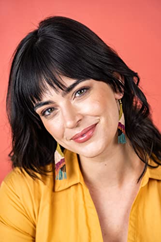 INK+ALLOY Beaded Earrings for Women Dangling, Lennon Seed Bead Medium Fringe Dangle Boho Earrings, Handmade Jewelry for the Modern Bohemian, 3.25-Inch Length2