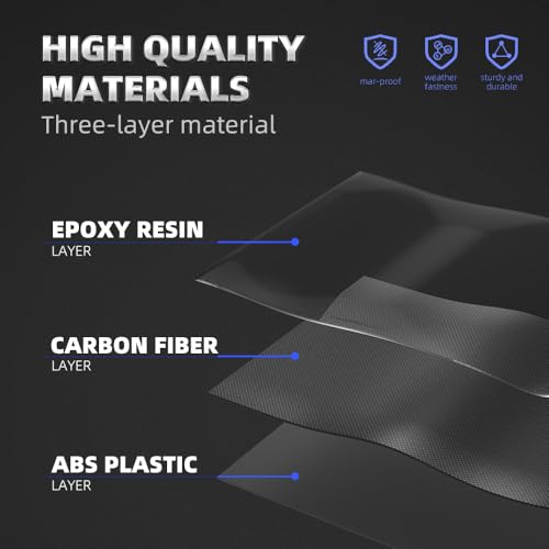 Real Carbon Fiber Mirror Caps for Infiniti Q50 Q60 Q70 Qx30 Qx50 Q50l Accessories, Replacement Rearview Side Mirror Covers Caps, Car Accessories Decorative, 1pair(Left-Right) - Image 6