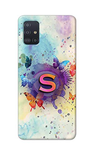 Image of PRINTFIDAA� Printed Hard Back Cover Case for Samsung Galaxy A51 | Samsung Galaxy A51 5G Back Cover (Alphabet S) -2808