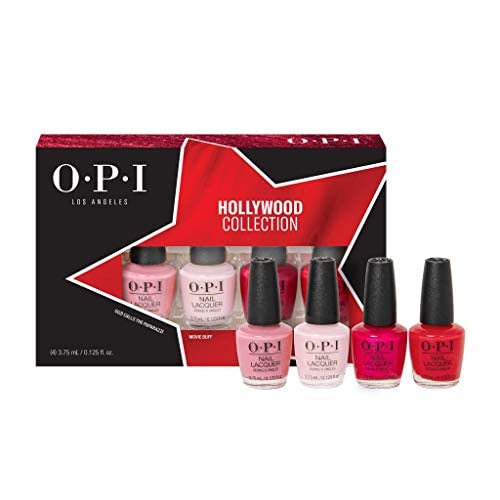 OPI Nail Lacquer, 4-Piece Gift Set, Multicolor Nail Polish, Hollywood Collection, 0.5 fl oz