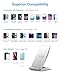Fast Wireless Charger, NANAMI Qi Certified Wireless Charging Stand Compatible iPhone 17/17 Air/16/16 Plus/15/14/13/12, Desktop Charger for Samsung Galaxy S25/S24/S23/S22/S21 and Qi-Enabled Phone