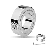 ASHLEYO Edelstahl Penisring Schwerer Hodenring Hodengewicht Erektion Verzögerte Ejakulation Cockring Ballstretcher Keuschheit Ring Penis Trainer CBT Sex Spielzeug für Männer Paare(38mm)