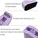 Aacehlh 1Pcs Desktop Tape Dispenser,Adhesive Roll Holder with Weighted Nonskid Base,Office Tape Dispensers for School, Office and Home (Purple)