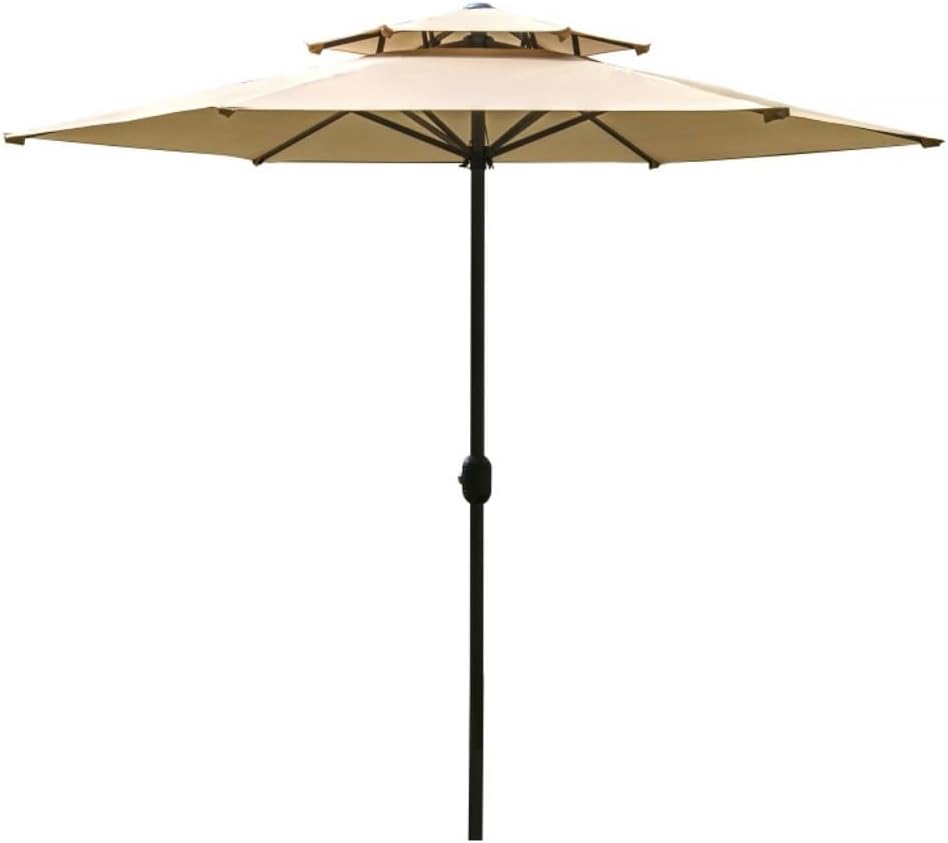Outdoor Parasol 8.2ft Patio Umbrella Outdoor Market Umbrella UV Protection Outside Garden Pool Umbrella Patio Garden Umbrella(D-Without Base)