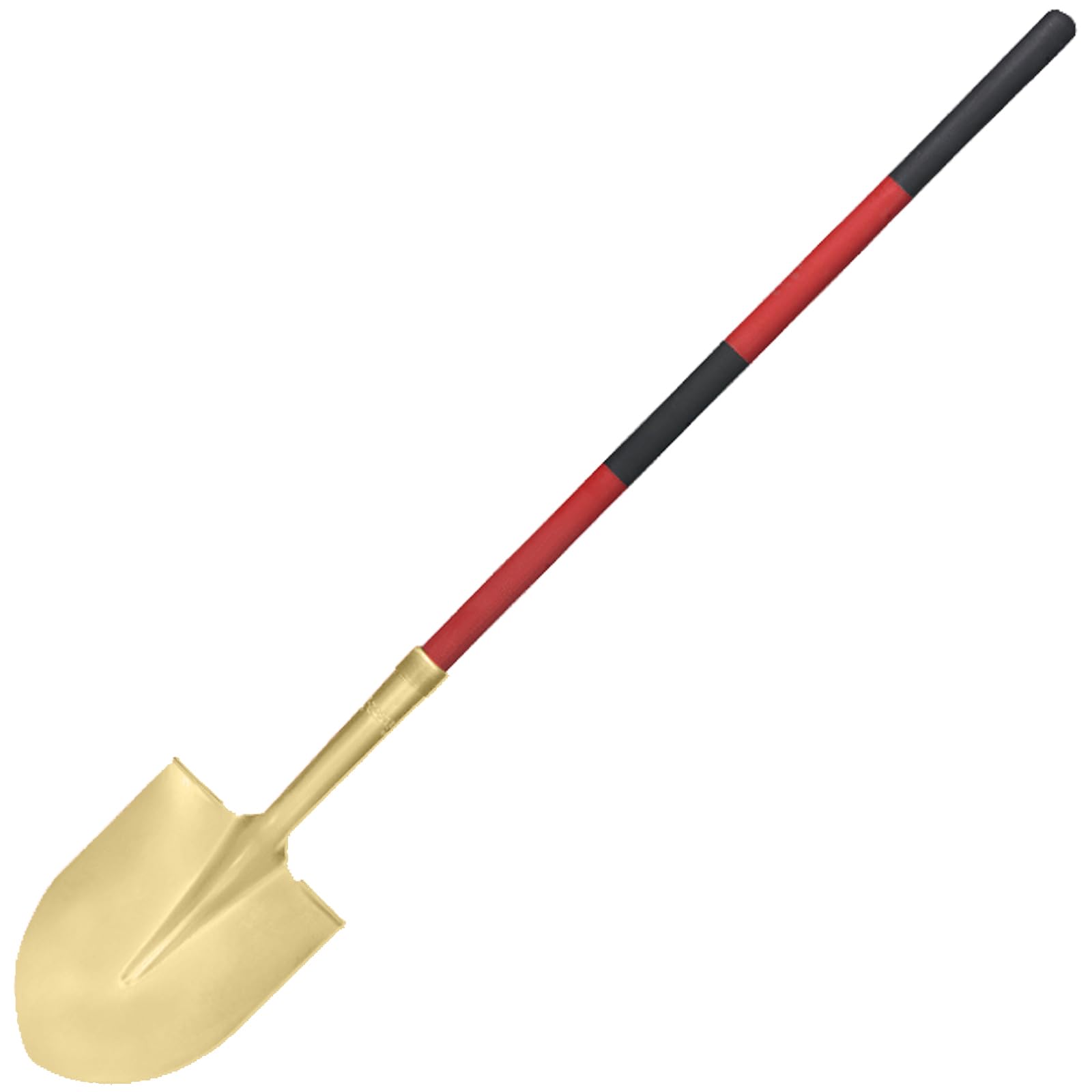 Pelle à bout rond anti-étincelle WEDO en aluminium bronze avec manche courbé 152 cm